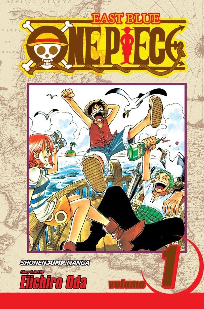 The Manga-Cover for the first volume of One Piece